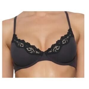 Skims Unlined scoop bra black size 46DDD 46F